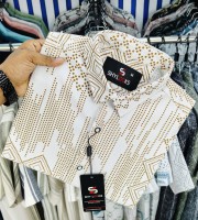 11.SBD3.-0124- হাফ হাতা শার্ট(পপকর্ন কটন)