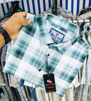 SBD1.-0153-ফুল হাতা শার্ট(চায়না ম্যগনেট স্ট্রিচড ফেবিক্স)