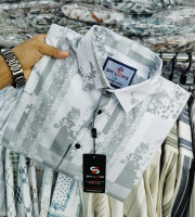 SBD1.-0161-ফুল হাতা শার্ট(চায়না ম্যগনেট স্ট্রিচড ফেবিক্স)