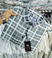 SBD1.-0164-ফুল হাতা শার্ট(চায়না ম্যগনেট স্ট্রিচড ফেব্রিক্স)