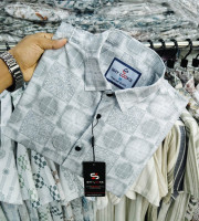 SBD1.-0171-ফুল হাতা শার্ট(চায়না ম্যগনেট স্ট্রিচড ফেব্রিক্স)